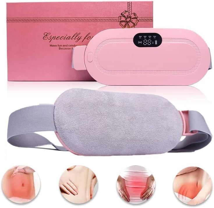 Cordless heating pad for menstrual relief