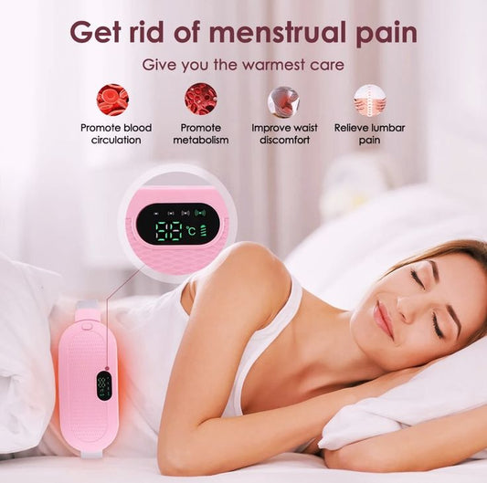 Cordless heating pad for menstrual relief