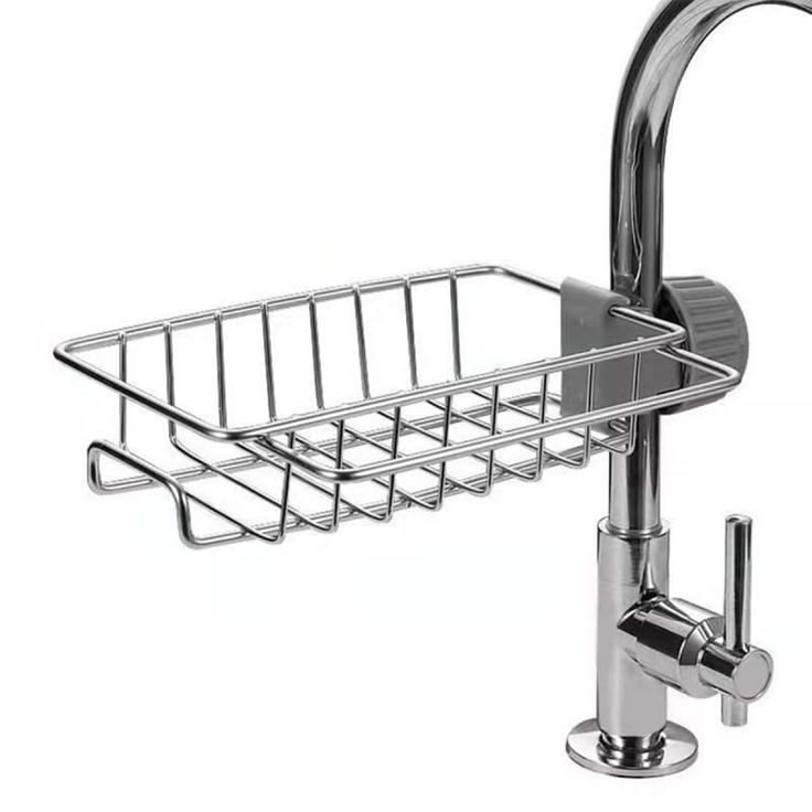 Stainless Steel Faucet Sponge Holder Storage Rack