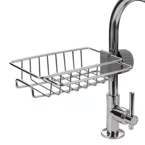 Stainless Steel Faucet Sponge Holder Storage Rack